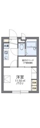 レオパレスＤｕｅ　Ｆｕｄａの物件間取画像